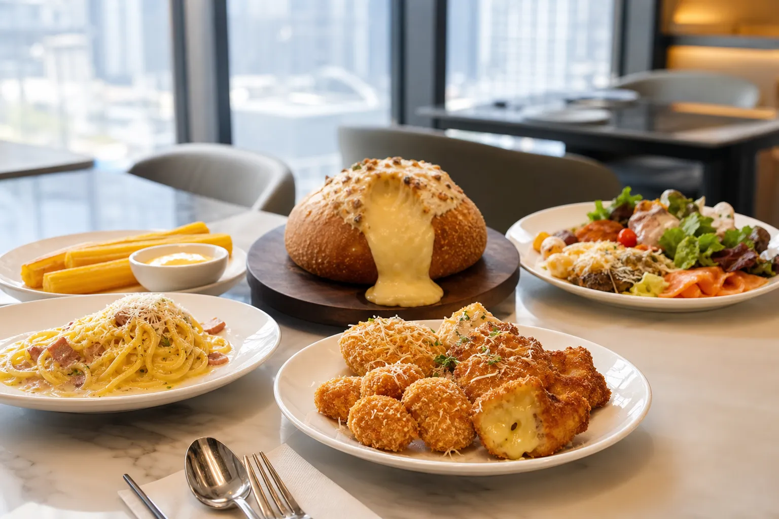Ashley Queens Magok CRUNCH ON CHEESE cheese brunch trend