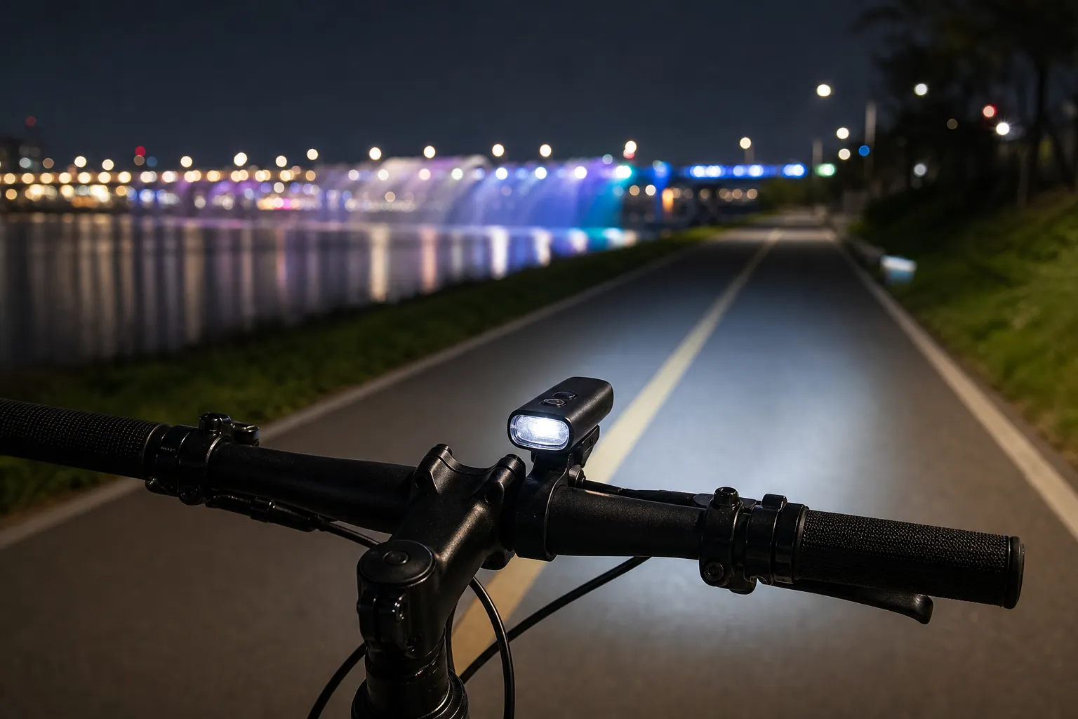 Banpo Night Cycling Course Guide: Fountain Times, Routes, and Han River Views 3 Banpo Moonlight Rainbow Fountain night cycling route