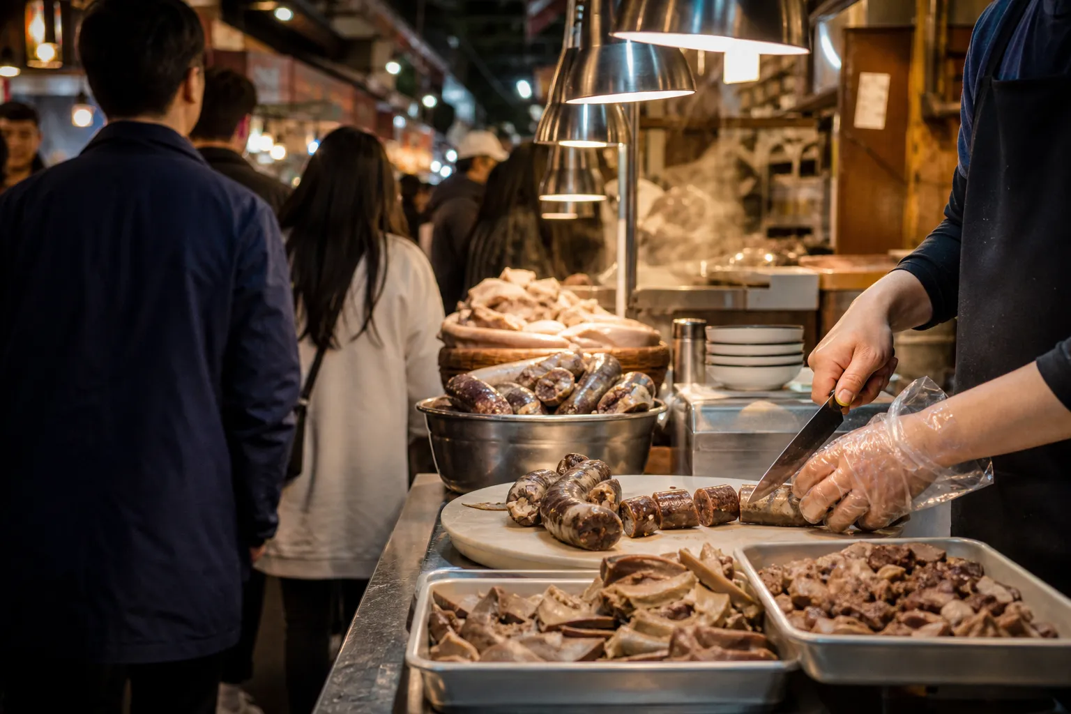 Bongcheon Jungang Market Sundae Omakase queue-worthy Seoul food trend