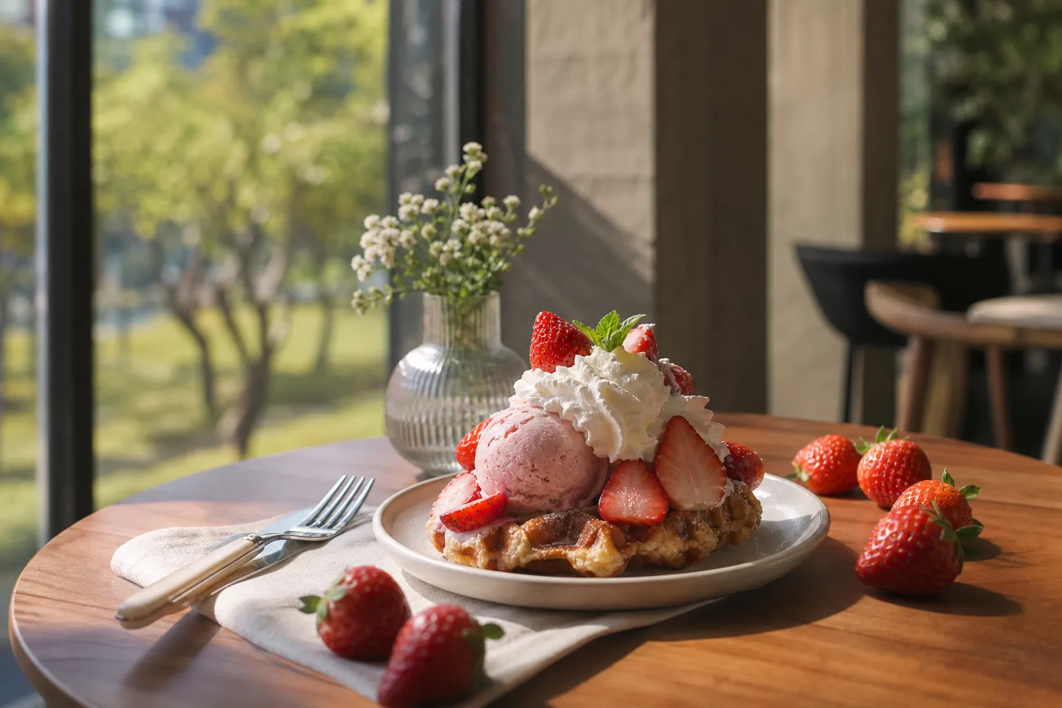 Seongsu Fresh Strawberry Cream Croffle Guide Near Seoul Forest 3 Seongsu croffle fresh strawberry cream dessert near Seoul Forest