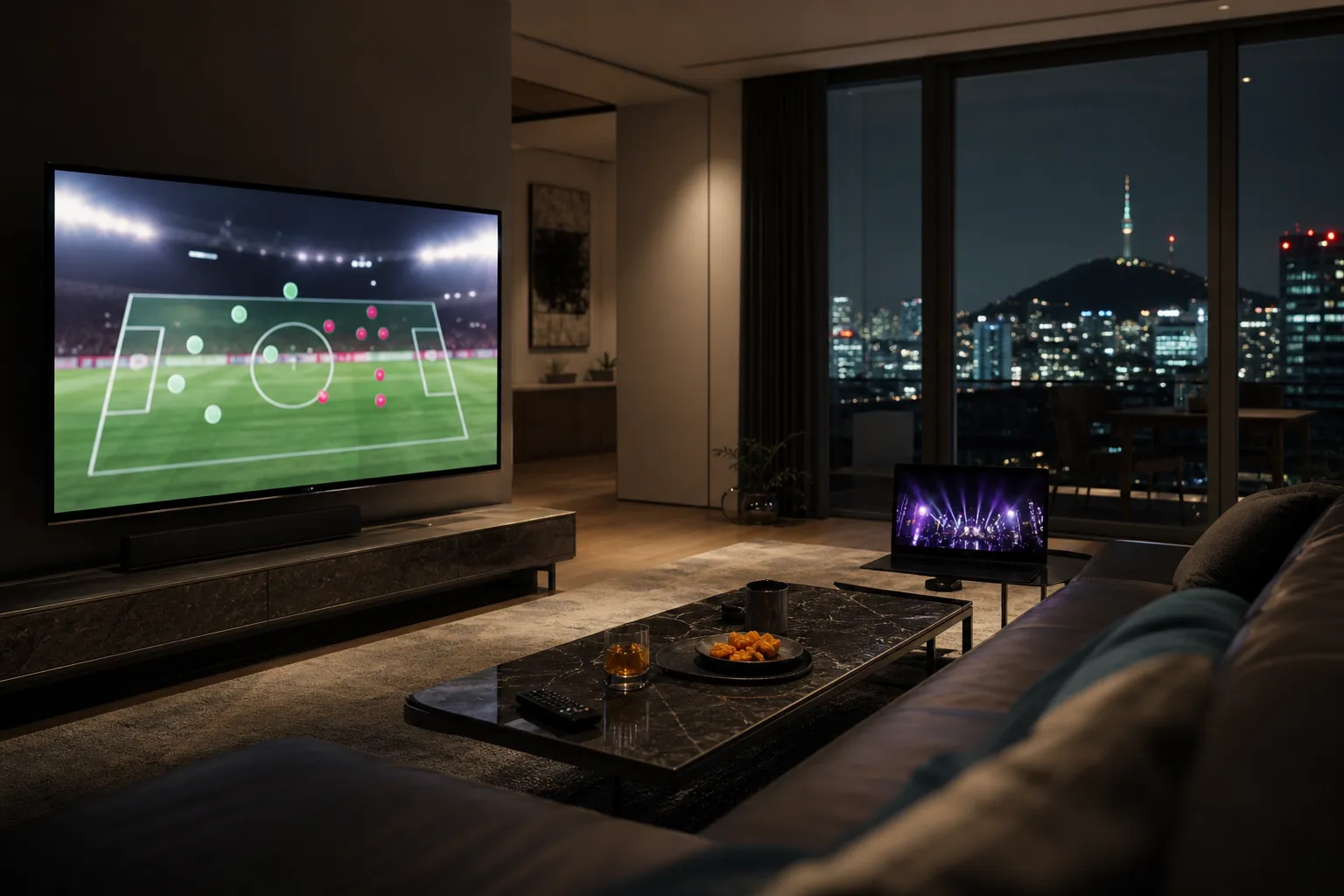 BBC ITV BTS World Cup Halftime Show main UK TV coverage trend
