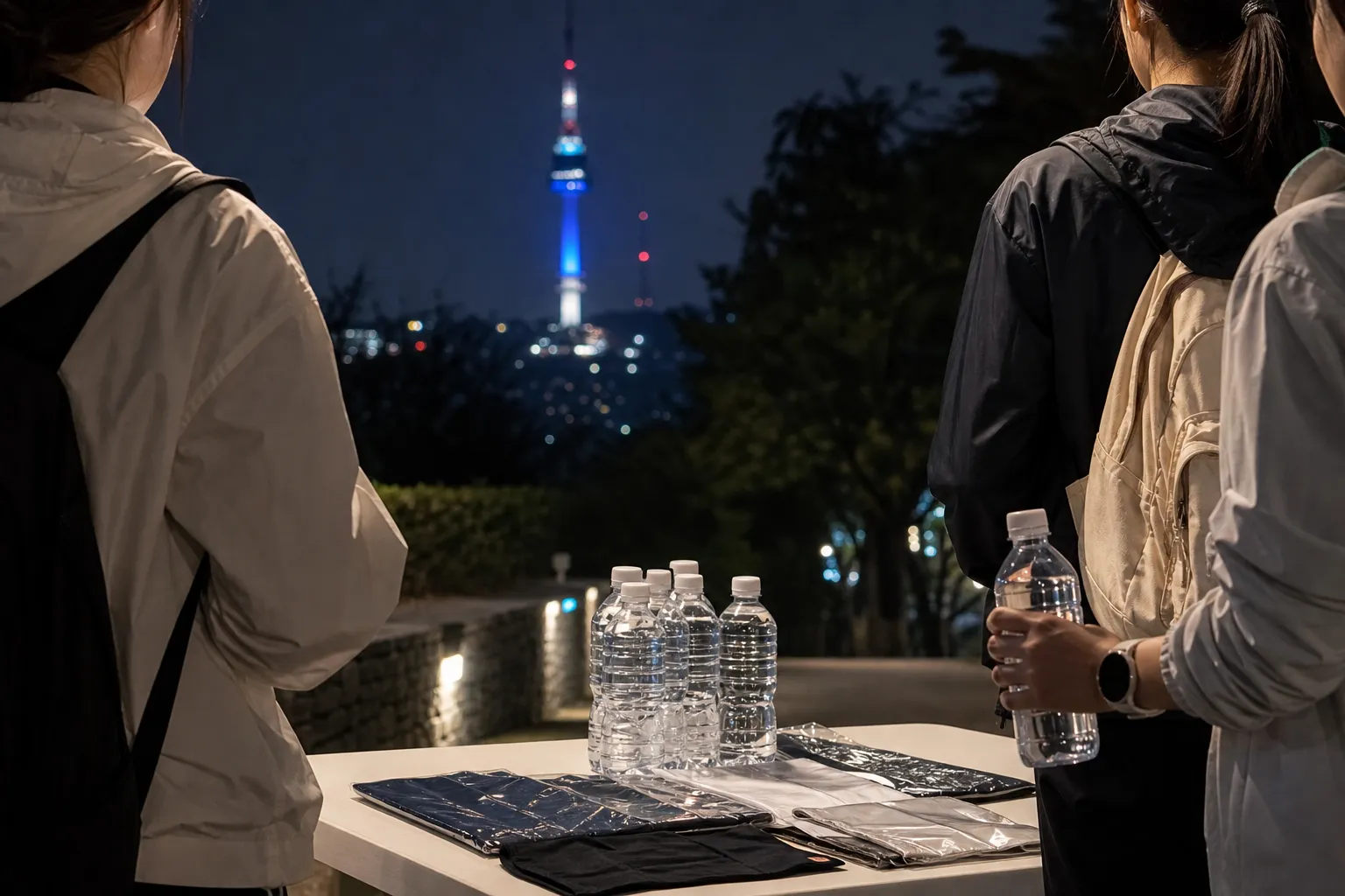N Seoul Tower Night Walk finish benefits Seoul concept