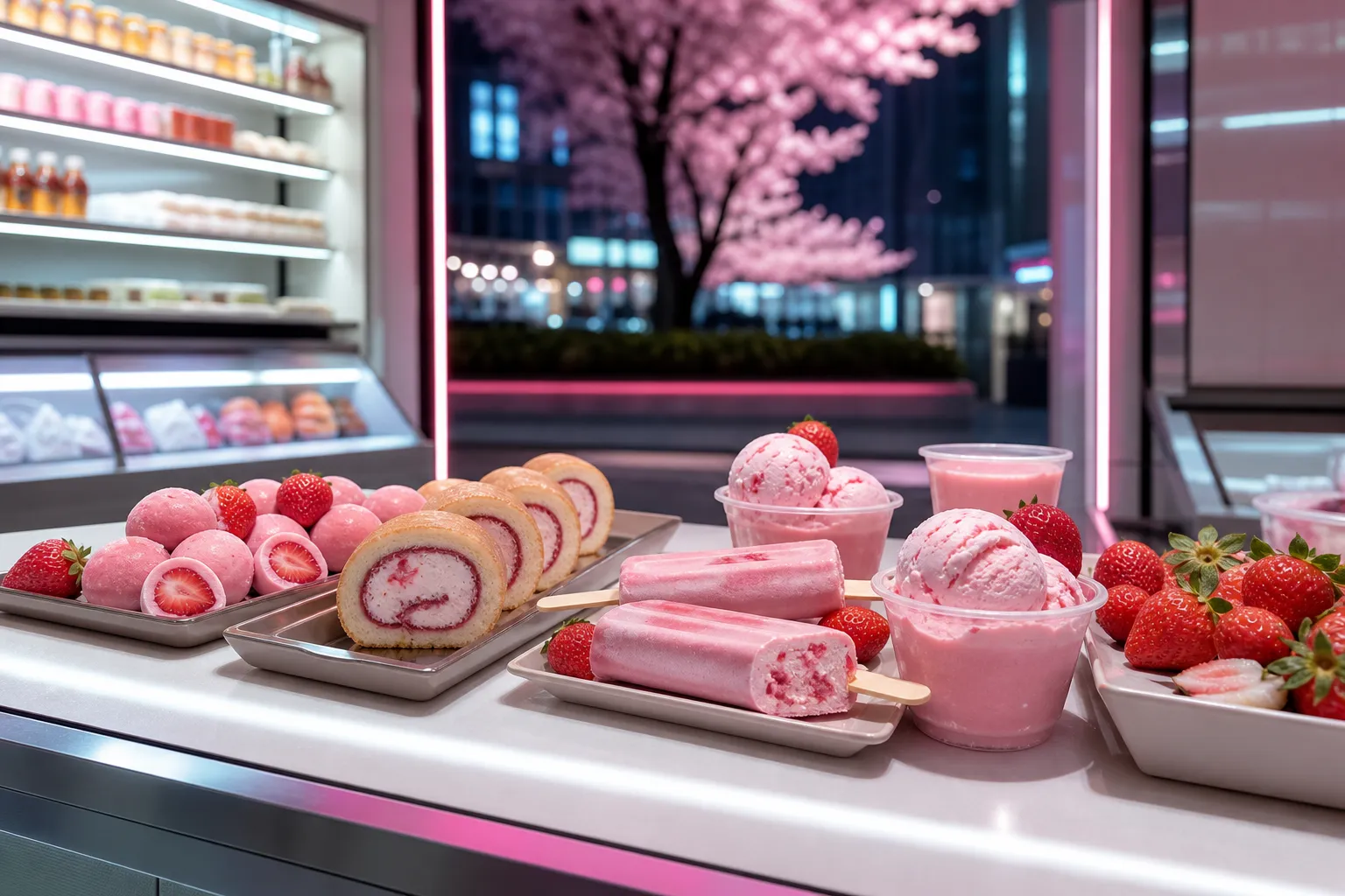 Lotte Wellfood 2026 Suchinso spring strawberry desserts Seoul concept