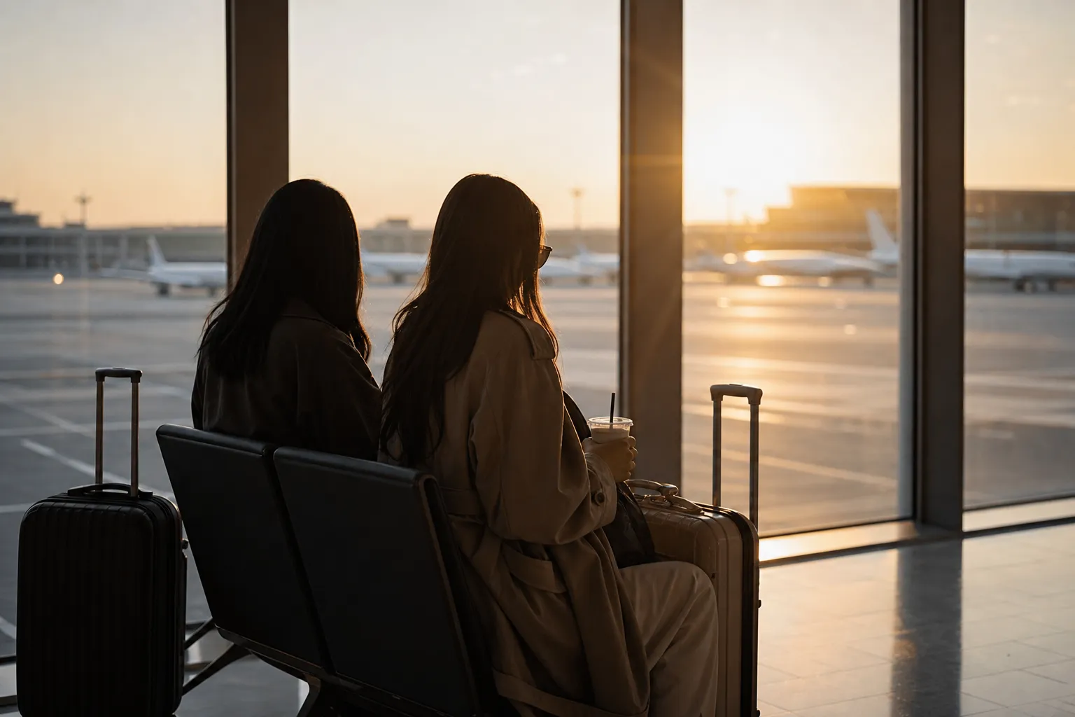 Haerin and Hyein United States sighting NewJeans report concept