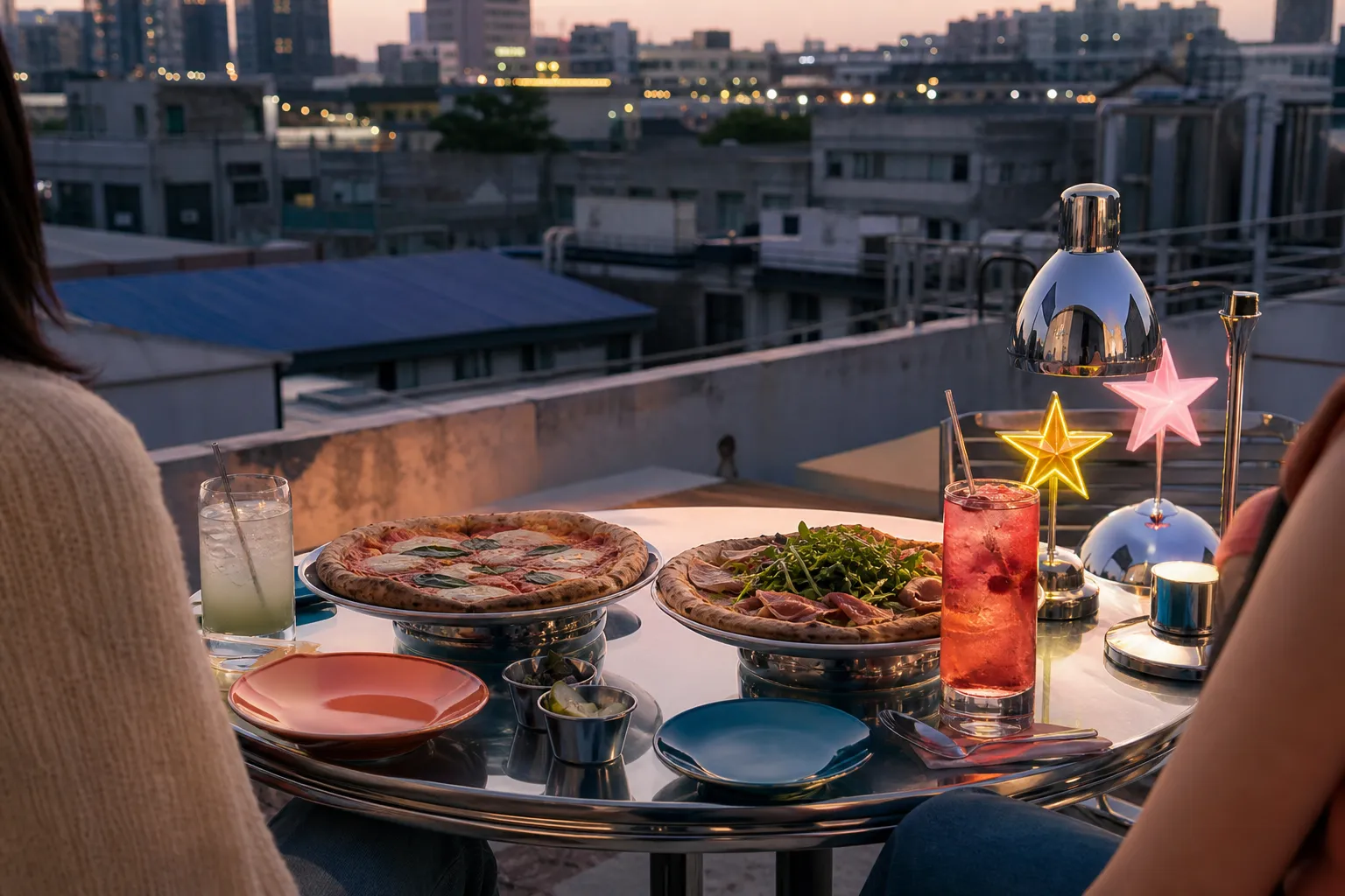 Seongsu June Pop-Up Cafes: Casa Ferrari, Dr.G, Pizza Planet and More to Know 3 Seongsu June Pop-Up Cafes Pizza Planet rooftop cafe concept