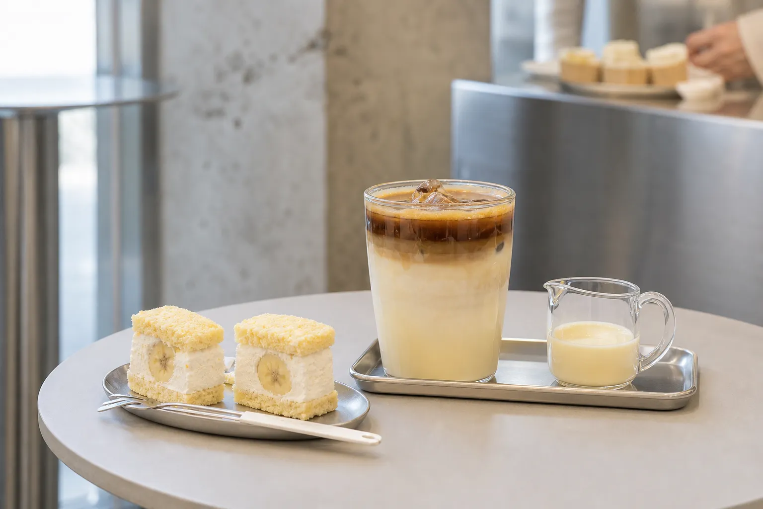 바나나우유 라떼 Seoul dessert cafe trend