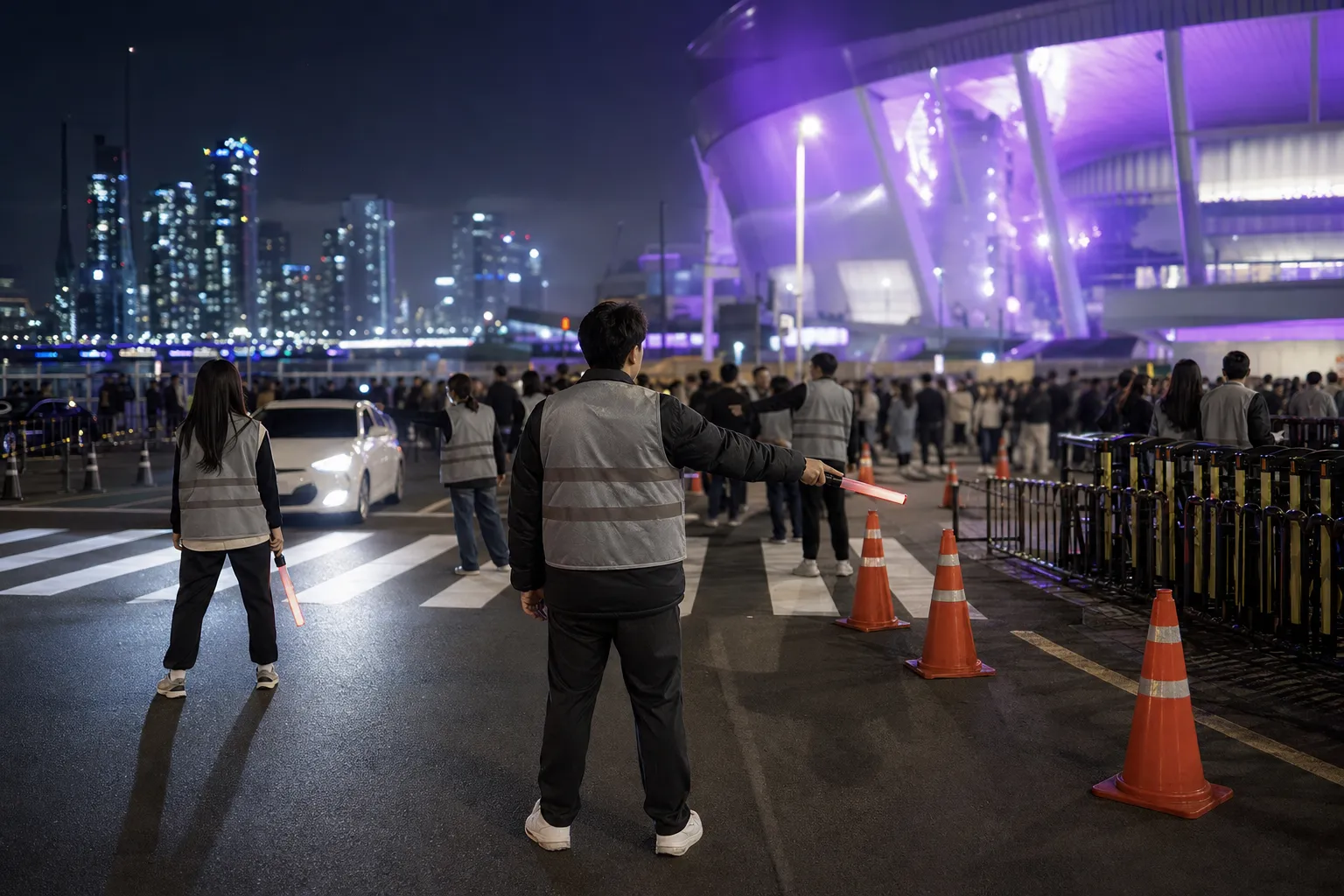 Busan city BTS concert volunteer staffing trend concept