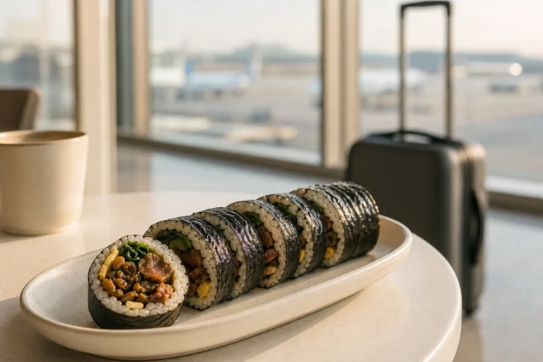 Jeju Airport black pork kimbap Dajeongine Kimbap guide