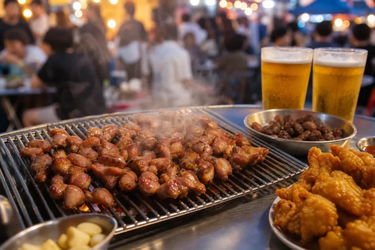 Daegu Chicken Gizzard Alley Guide 2026 Pyeonghwa Market Chimaek Festival food concept