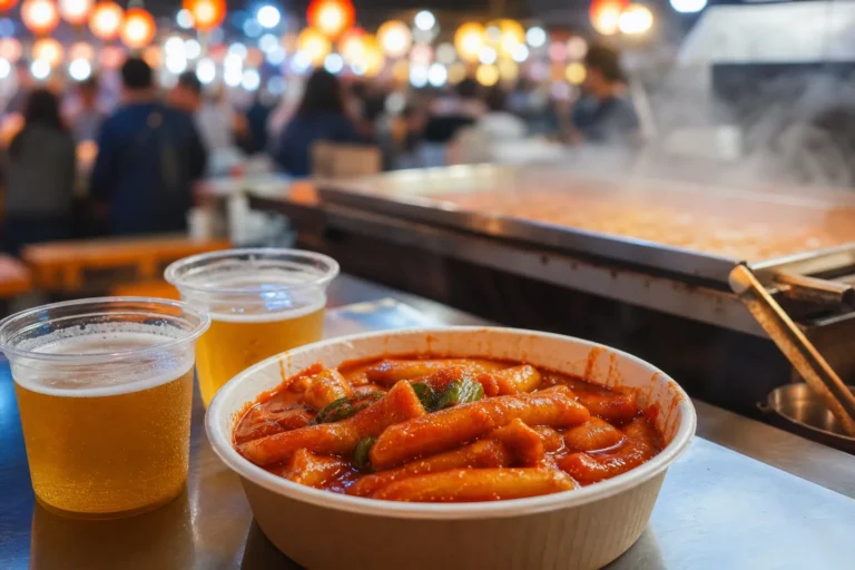 Yangdong Market Tongmaek Festival tteokbokki and 1,000-won beer concept