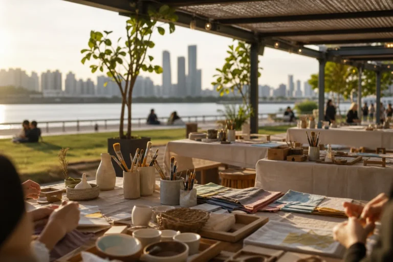 Sagaksagak Art Place Workshop Guide at Jamsil Hangang Park event venue concept