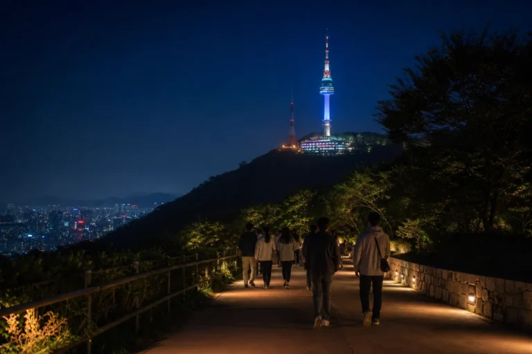 Namsan 6km Night Walk Guide N Seoul Tower night route Seoul