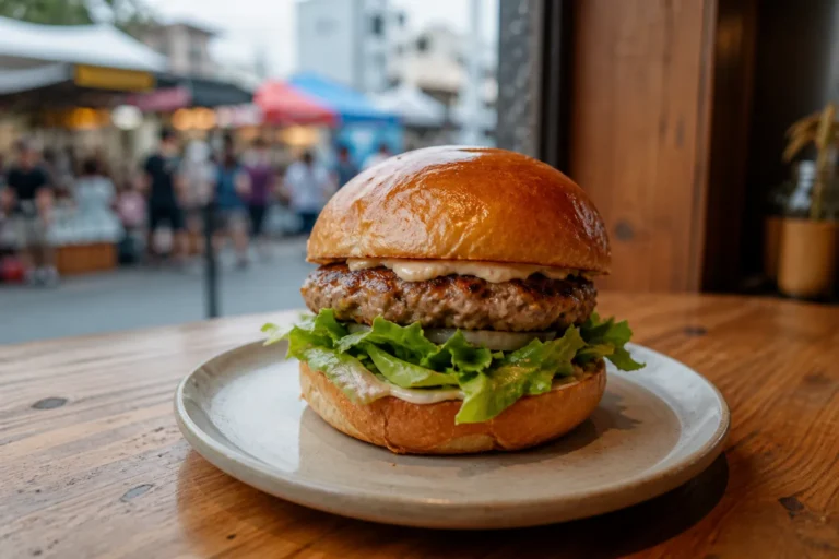88 Burger Olle Market Jeju black pork burger in Seogwipo