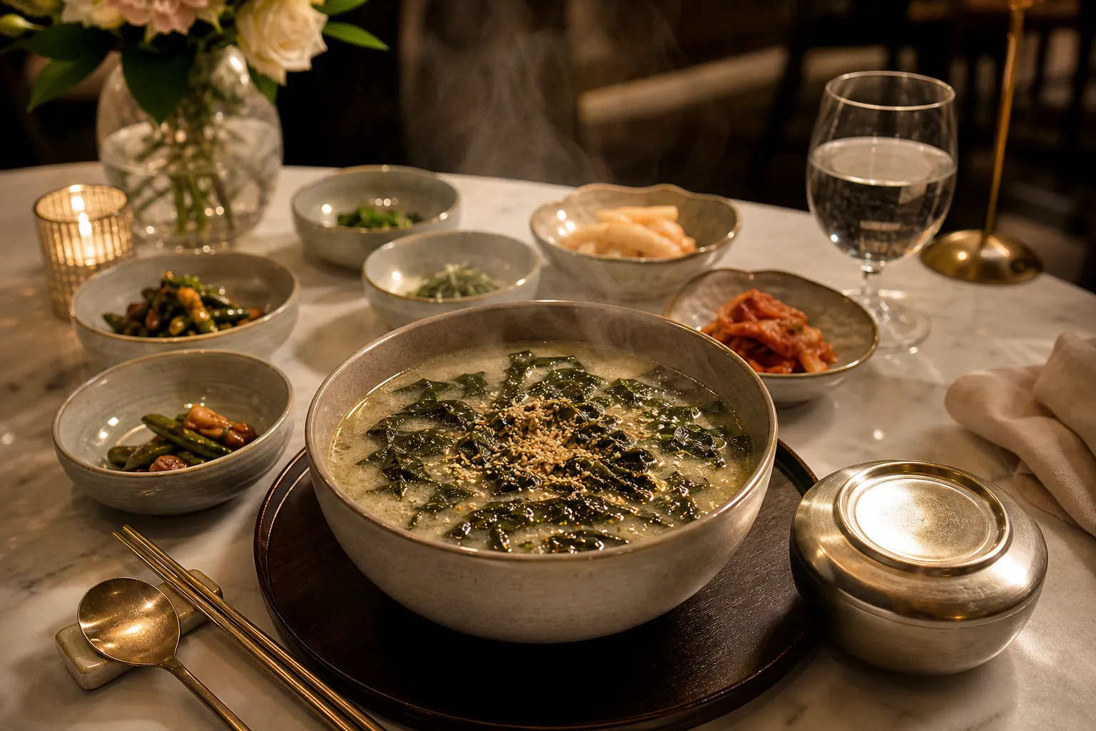 Oilje July 2026 birthday table reservations Seoul seaweed soup concept