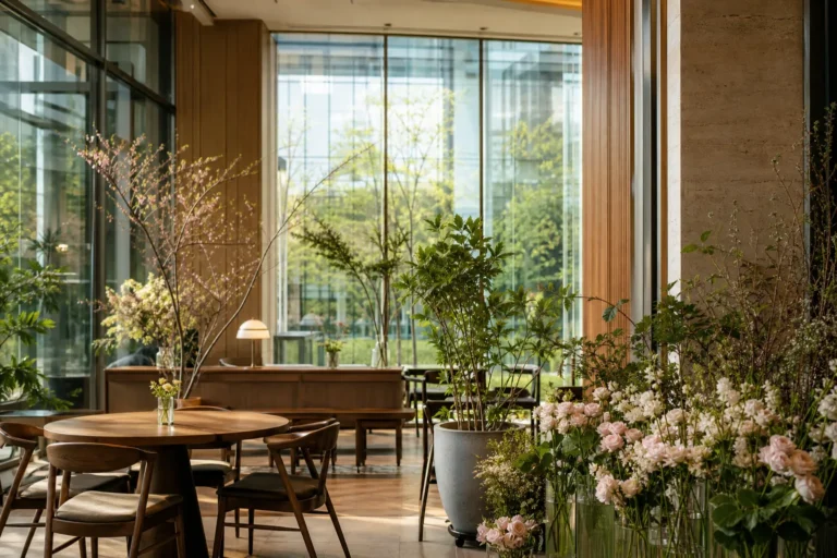 Magongnaru Flower Flow garden style cafe at Sono Trinity Commons Seoul
