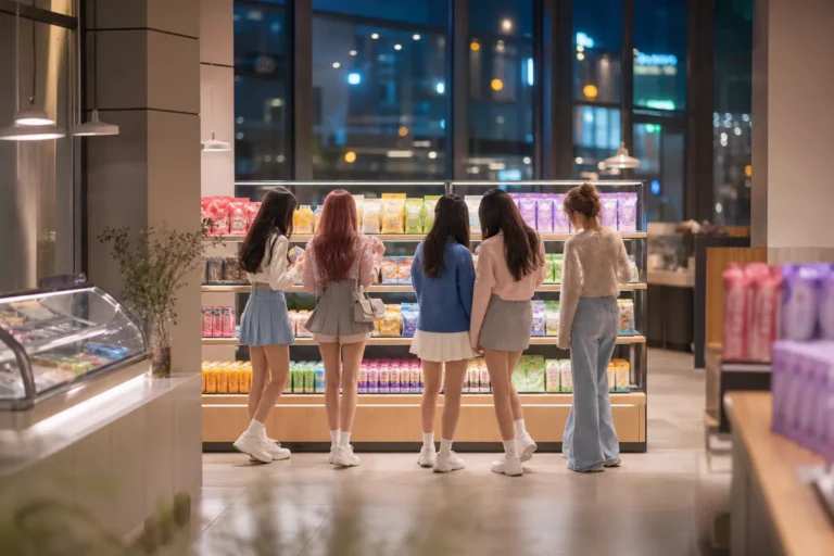 리센느 CU 편의점 모델 Seoul K-culture collaboration concept