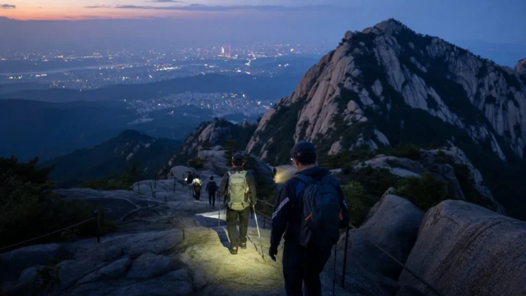 Bukhansan Baegundae dawn hike guide Seoul summit conditions