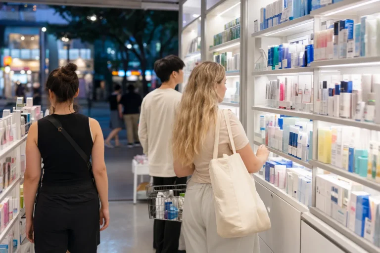Myeongdong tourist pharmacies K-pharmacy shopping route