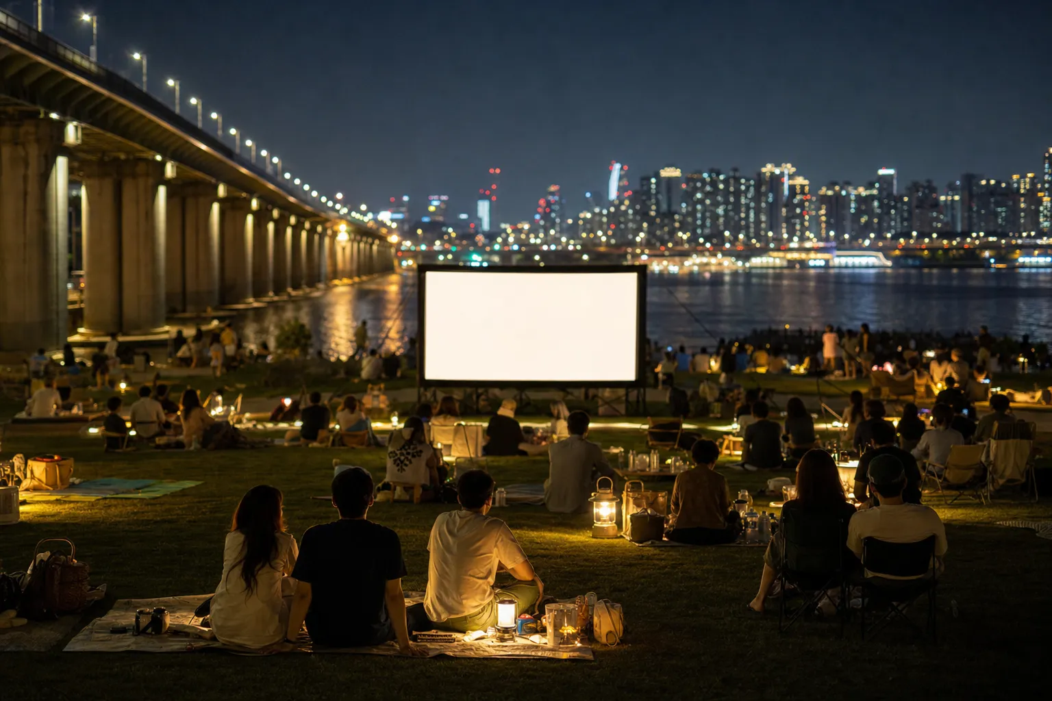 Han River Night Film Festival 2026 August outdoor cinema guide for a Han River night picnic stage concept