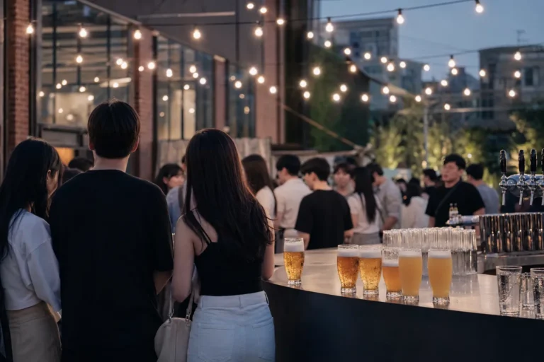 Summer Beer Marketing in Korea festival booth trend Seoul concept