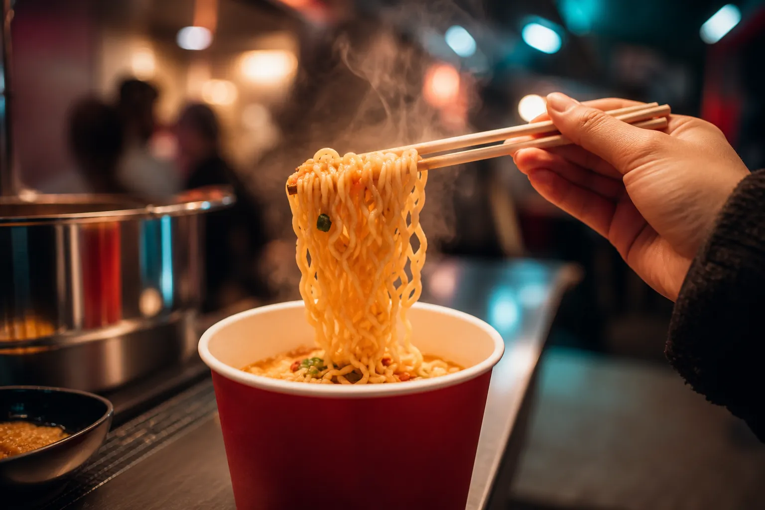 Hangang Ramen in Vietnam Hanoi K-Food Fair Korean instant noodles trend