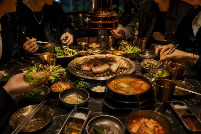 BTS London Pork Belly Dinner Korean BBQ moment fans are talking about