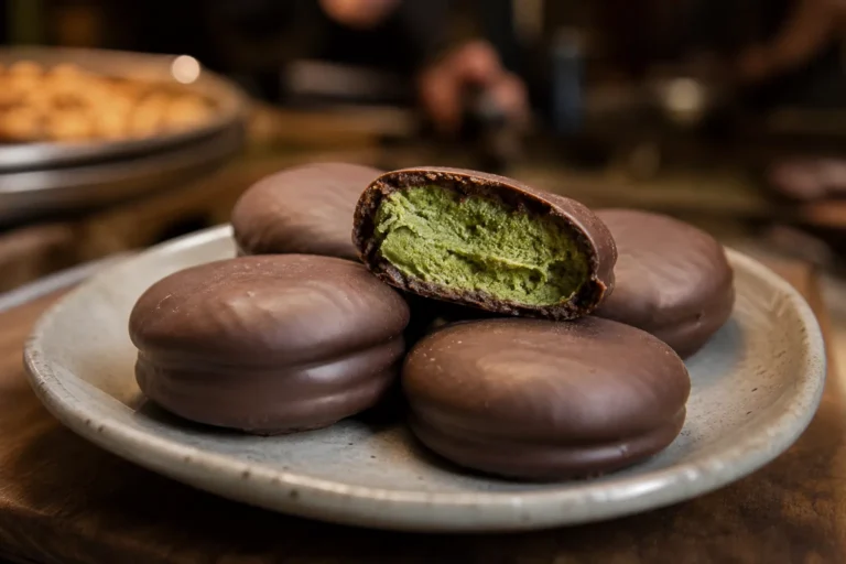 Gwangjang Market Sooks Choco Pie Seoul mugwort chocolate pie