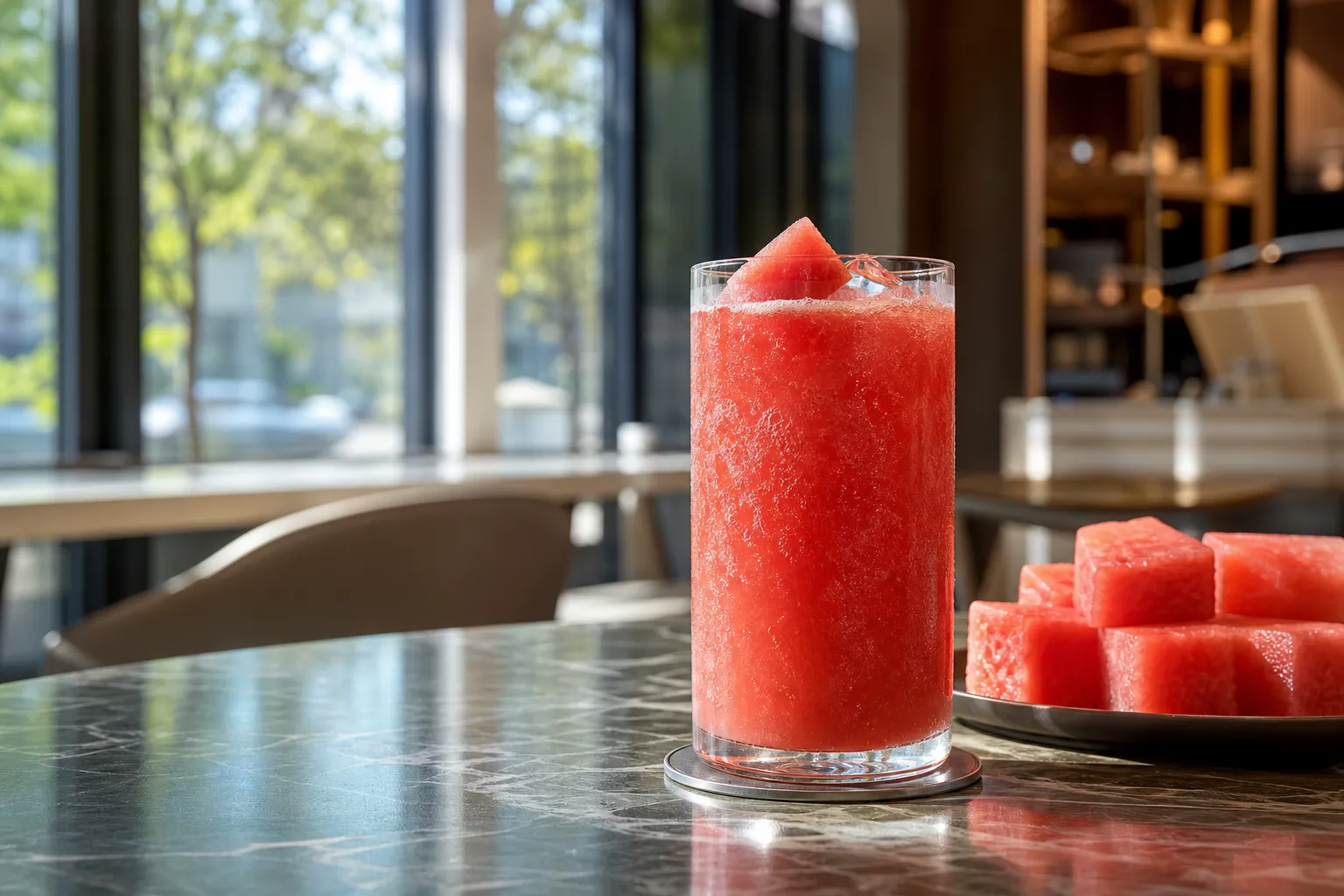 Flower Flow Watermelon Juice fresh summer menu at Flower Flow Magok