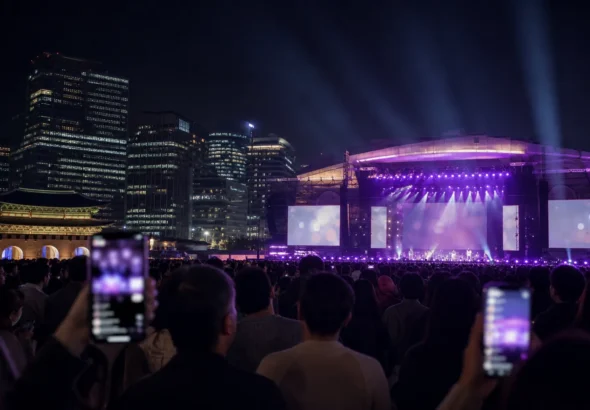 BTS Gwanghwamun Concert Japanese SNS Reaction Seoul stage concept