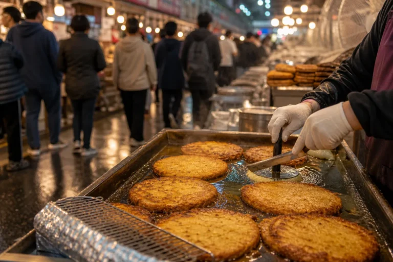 Gwangjang Bindaetteok Queue Guide Seoul classic market