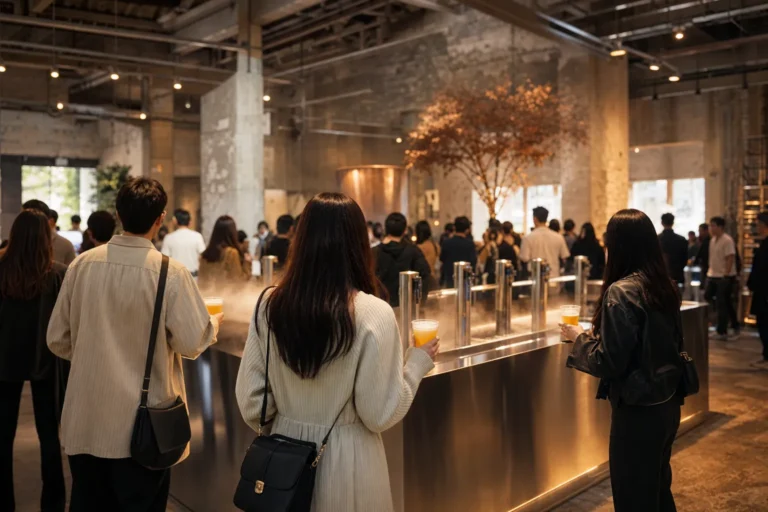 Seongsu Beer Popups Cass World fresh beer branding experience concept