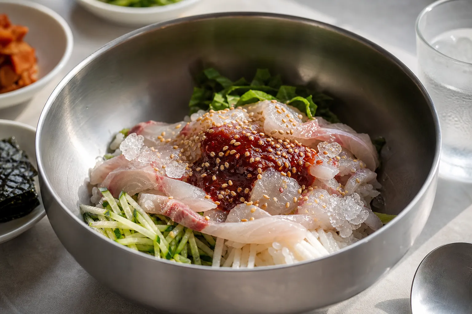 Chungmuro Yeongdeok Hoesikdang Mulhoe Rice Seoul summer bowl