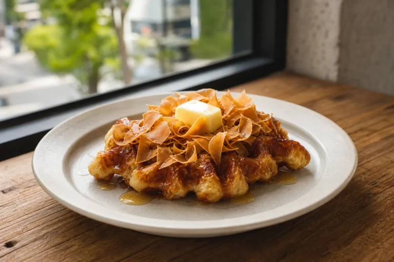Brown cheese croffles in Seongsu-dong dessert trend around Seoul Forest