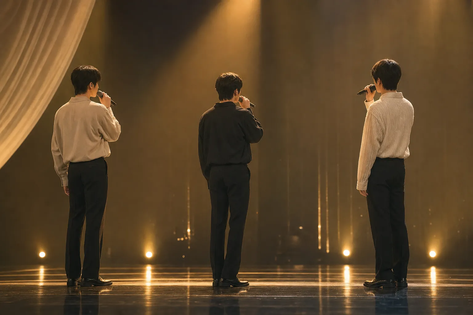 BEOMGYU TAEHYUN and HUENINGKAI Perform Lemon on THE MUSIC DAY 2026 stage concept