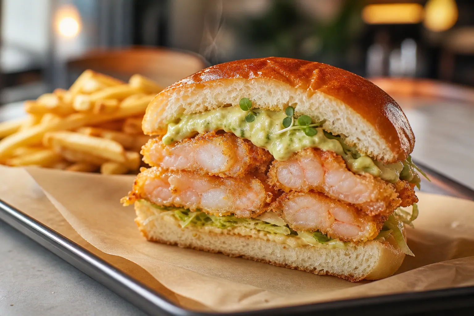 제스티살룬 성수 새우버거 Wasabi Shrimp Burger guide