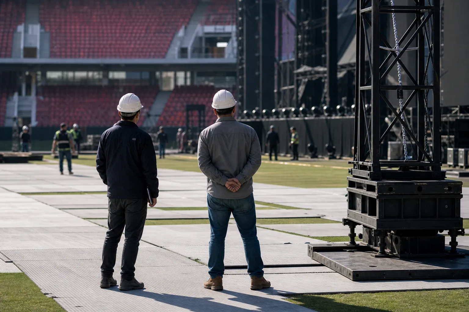 BTS 칠레 국립경기장 concert approval technical plan
