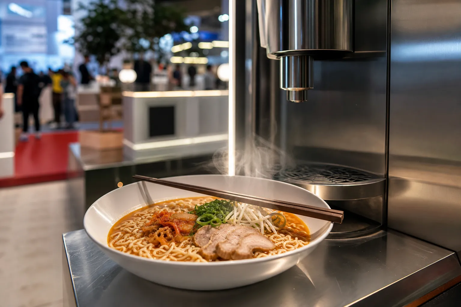 Hanoi Hangang Ramen Guide: What the 2026 K-Food Fair Showed About the Hangang Ramen Machine 2 하노이 한강라면 2026 Hanoi Hallyu Expo ramen machine experience