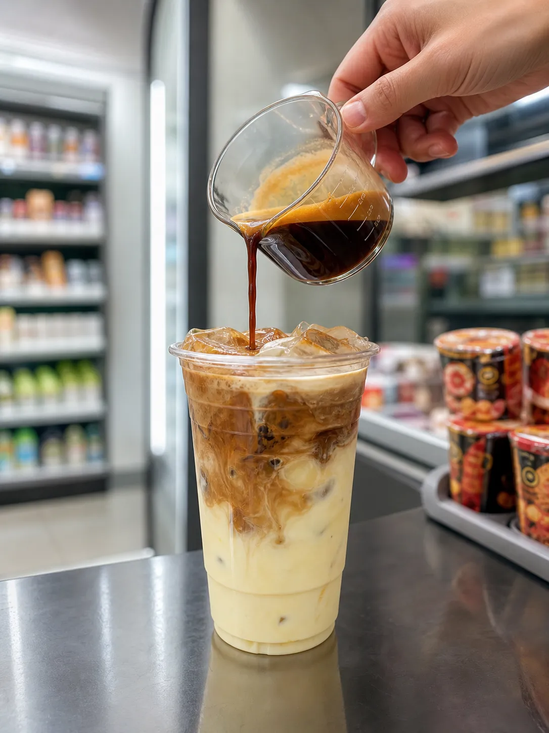 바나나우유 커피 Seoul convenience-store latte trend