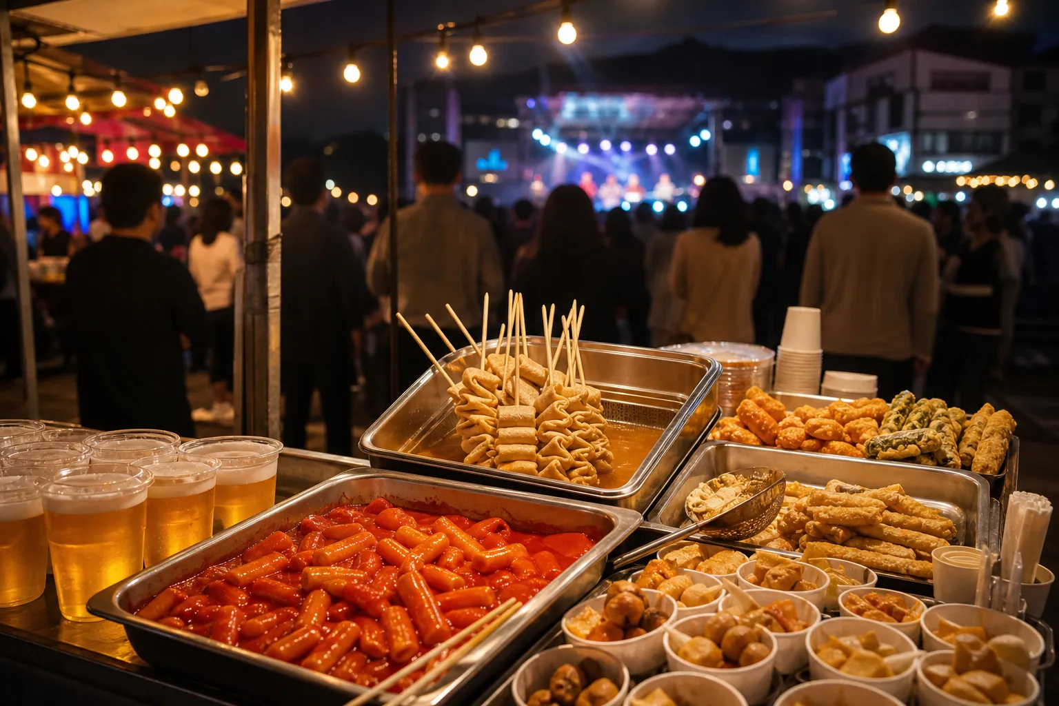 Yangdong Market Tongmaek Festival Tteokbokki: Where Street Food Met 1,000-Won Beer 2 Yangdong Market Tongmaek Festival tteokbokki night market food stalls