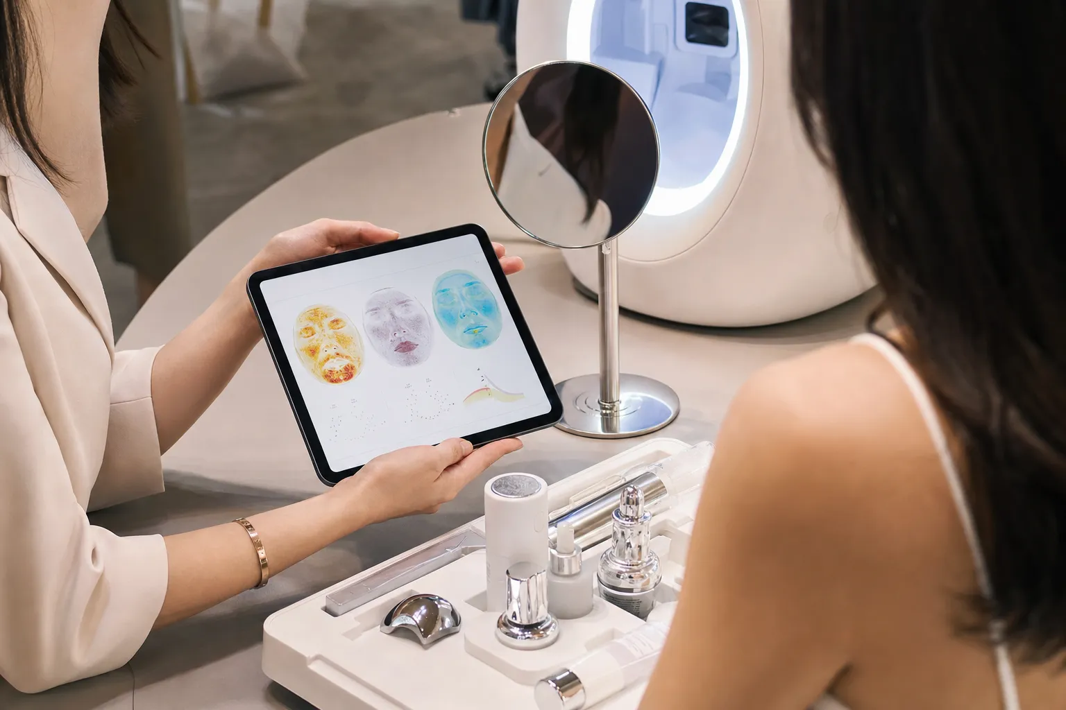 AI 피부진단 KBF Beauty House beauty-tech experience guide