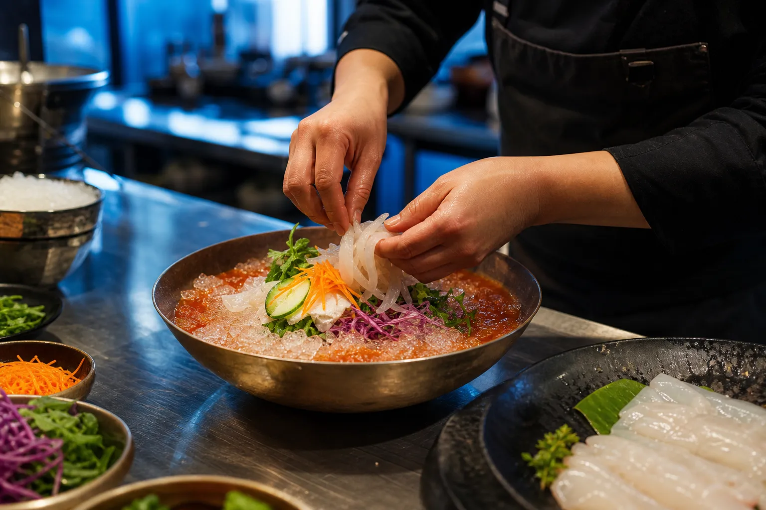Jeju hanchi mulhoe seafood restaurant trend