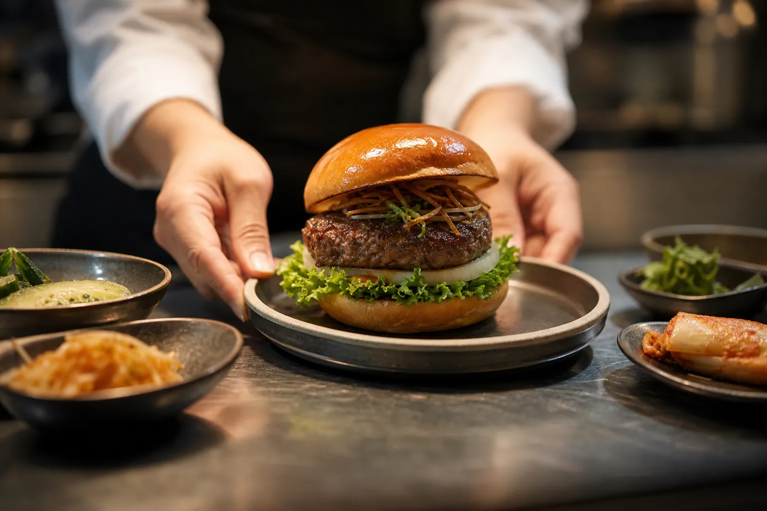 Heritage Tteokgalbi Shack burger Seoul dining concept