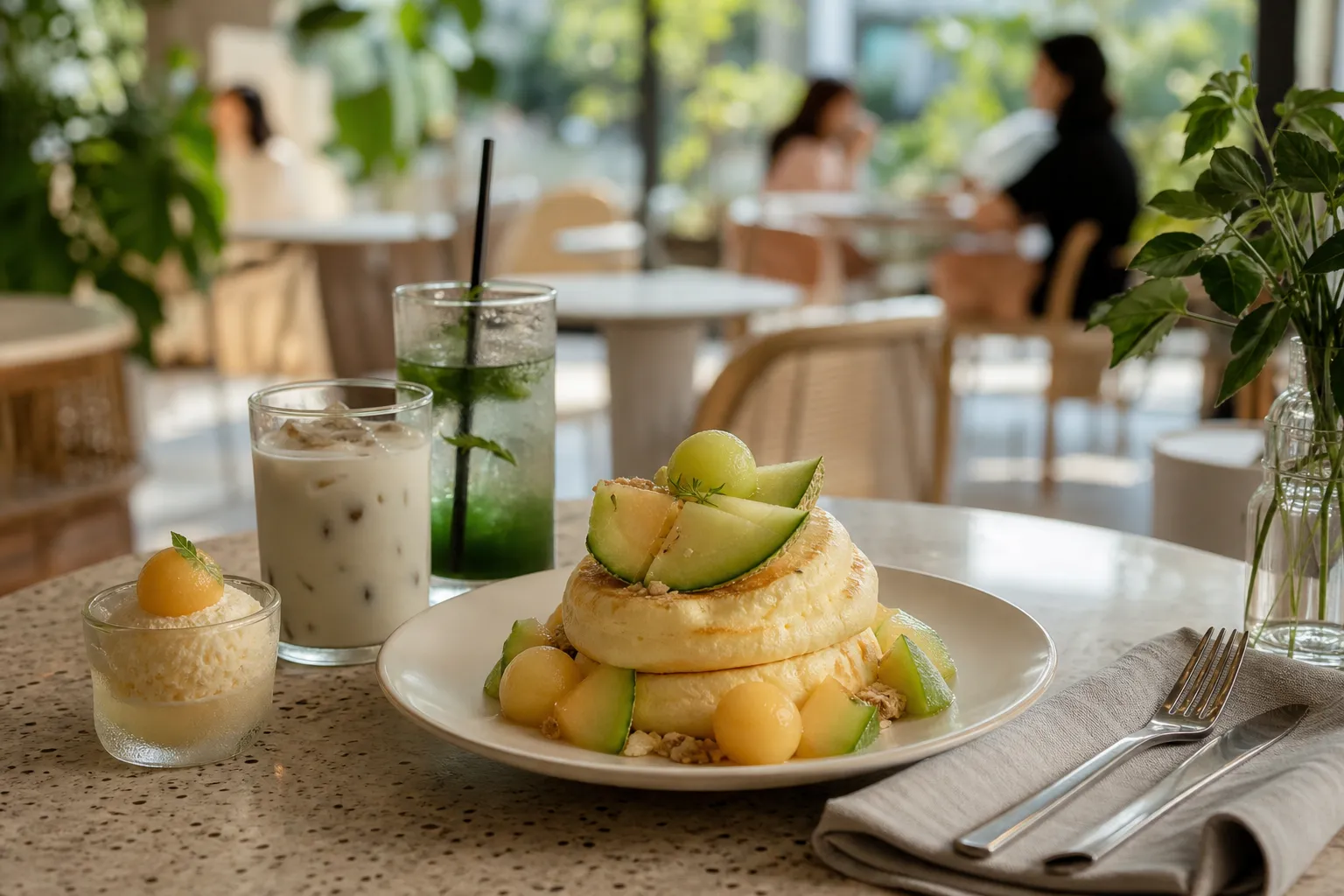 연남동 여름 수플레 melon souffle pancake cafe trend