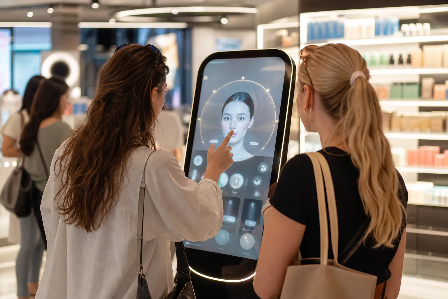 Olive Young AI kiosk multilingual beauty recommendations for foreign customers