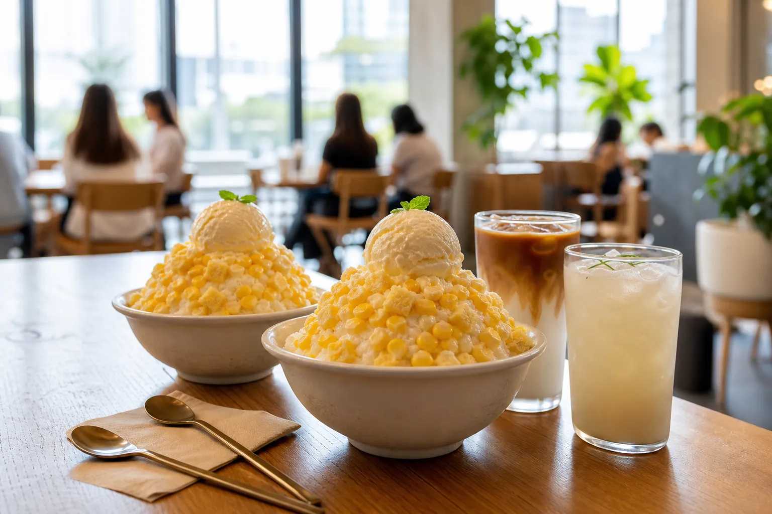 Chodang Corn Bingsu Cafes: Seoul Spots and Chain Menus Making Sweet Corn the Summer Dessert Star 2 Chodang Corn Bingsu Cafes Seoul dessert spots
