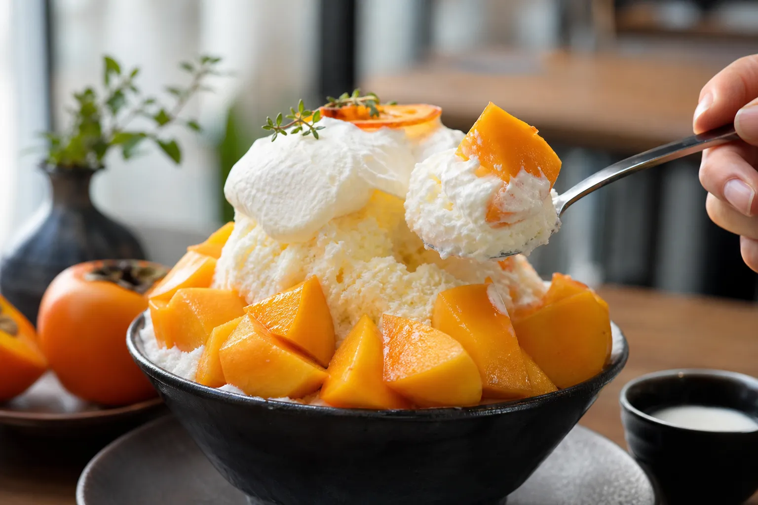 카페 콜린 감빙수 Hongdae Seoul dessert guide