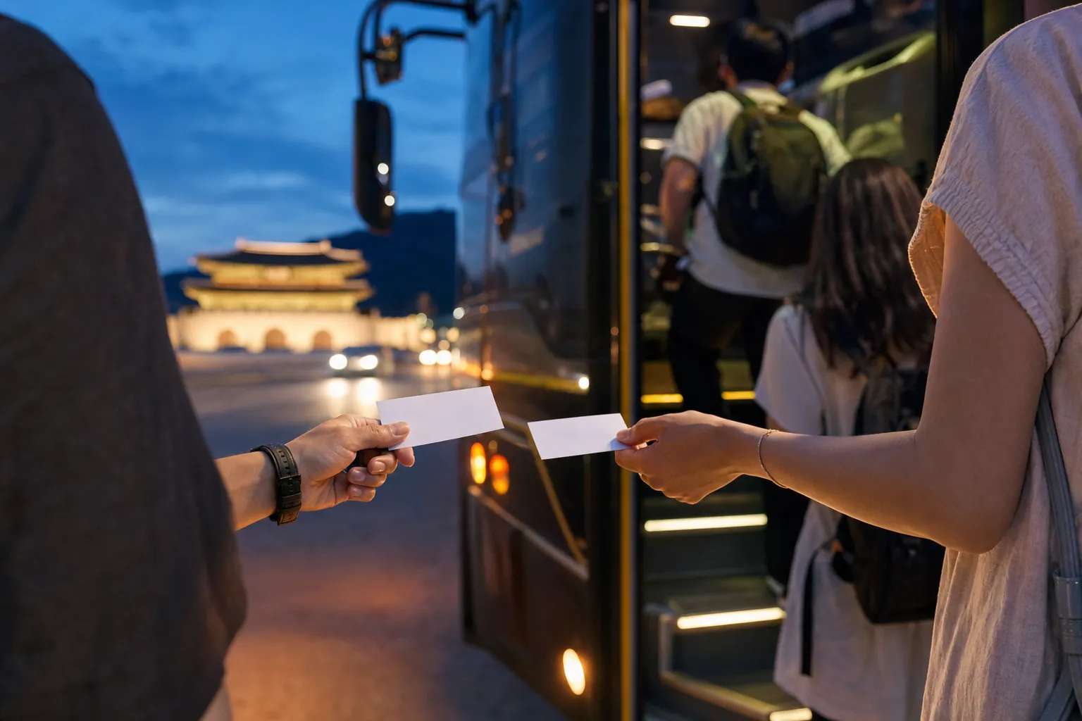 Seoul Night City Tour Bus 7:30 PM Gwanghwamun boarding guide
