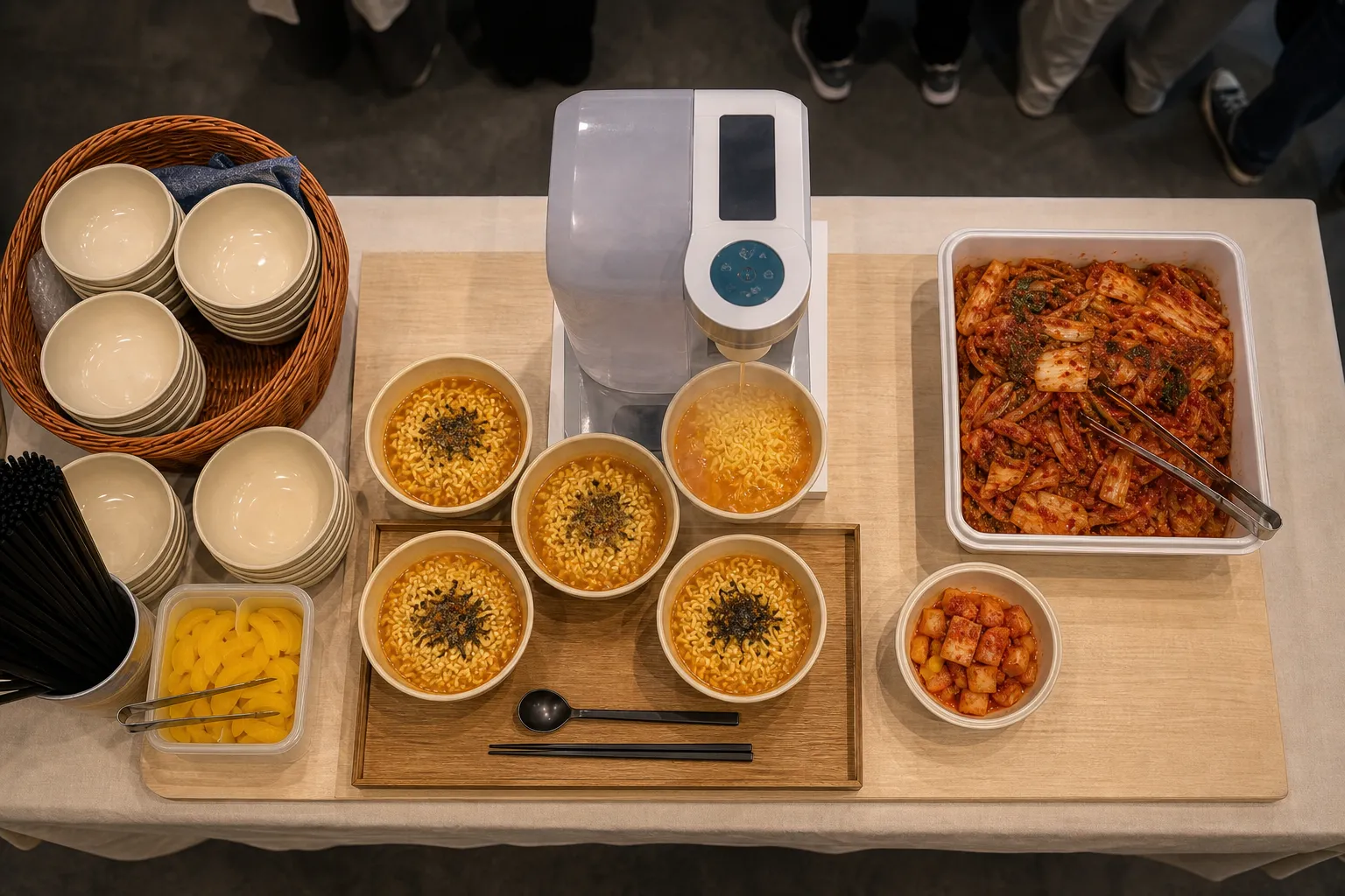 Hangang ramen Vietnam Hanoi K-Food and Hallyu events concept