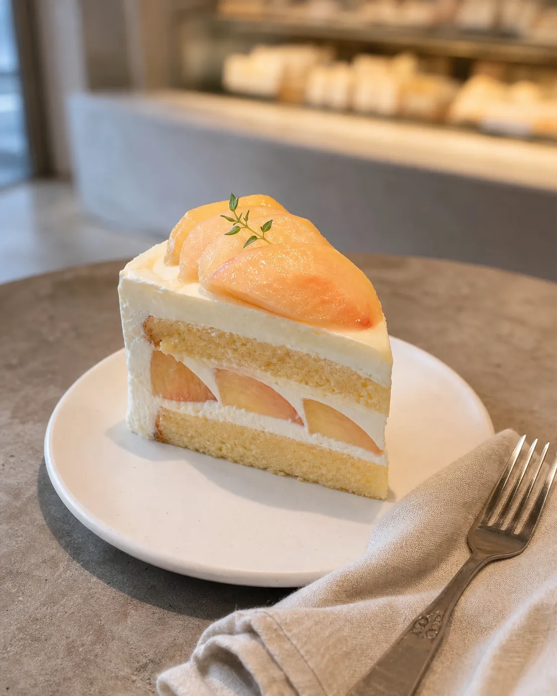 Seongsu Peach Cake launch details Seoul cafe trend