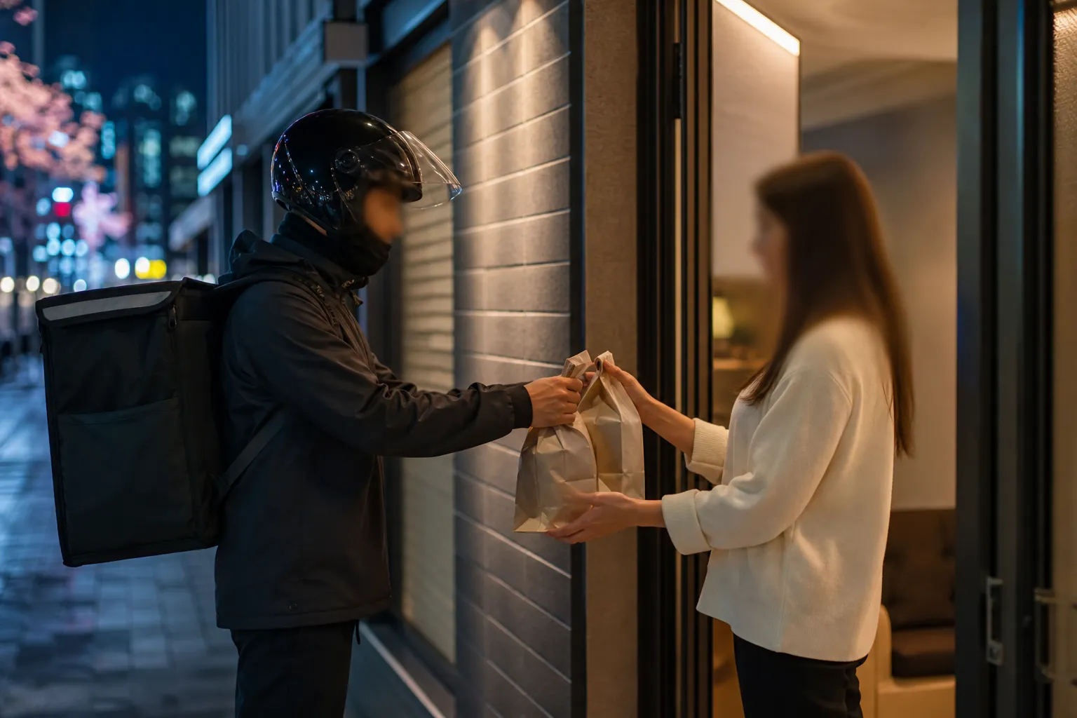foreign visitor Baemin order delivery in Seoul